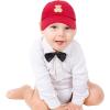 imageDALIX Cute Teddy Bear Hat Infant Baseball Cap for Kids and Toddler Girls BoysXxs  Xs  S  Red