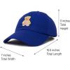 imageDALIX Cute Teddy Bear Hat Infant Baseball Cap for Kids and Toddler Girls BoysXxs  Xs  S  Royal Blue
