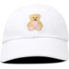 imageDALIX Cute Teddy Bear Hat Infant Baseball Cap for Kids and Toddler Girls BoysXxs  Xs  S  White