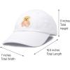 imageDALIX Cute Teddy Bear Hat Infant Baseball Cap for Kids and Toddler Girls BoysXxs  Xs  S  White