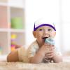 imageDALIX Infant Trucker Hat Baby Girl Boys Cap Extra Small Kids Children AdjustablePurplewhite