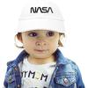 imageDALIX NASA Meatball Insignia Worm Logo Infant Hat Baseball Cap Girls BoysBlack Worm  White