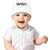 imageDALIX NASA Meatball Insignia Worm Logo Infant Hat Baseball Cap Girls BoysBlack Worm  White
