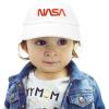 imageDALIX NASA Meatball Insignia Worm Logo Infant Hat Baseball Cap Girls BoysRed Worm  White