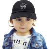 imageDALIX NASA Meatball Insignia Worm Logo Infant Hat Baseball Cap Girls BoysWhite Meatball  Black