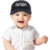 imageDALIX NASA Meatball Insignia Worm Logo Infant Hat Baseball Cap Girls BoysWhite Worm  Black