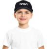 imageDALIX NASA Meatball Insignia Worm Logo Kids Hat Baseball Cap Girls BoysWhite Worm  Black
