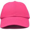 imageDALIX Youth Childrens Cotton Cap Plain Hat Black Khaki Navy Pink Red WhiteHot Pink