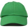 imageDALIX Youth Childrens Cotton Cap Plain Hat Black Khaki Navy Pink Red WhiteKelly Green