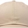 imageDALIX Youth Childrens Cotton Cap Plain Hat Black Khaki Navy Pink Red WhiteKhaki