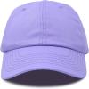 imageDALIX Youth Childrens Cotton Cap Plain Hat Black Khaki Navy Pink Red WhiteLavender