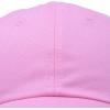 imageDALIX Youth Childrens Cotton Cap Plain Hat Black Khaki Navy Pink Red WhitePink