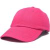 imageDALIX Youth Childrens Cotton Cap Plain Hat Black Khaki Navy Pink Red WhiteHot Pink