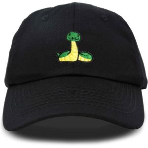 imageDALIX Cute Snake Kids Hat Embroidered Baseball Cap Boys GirlsBlack