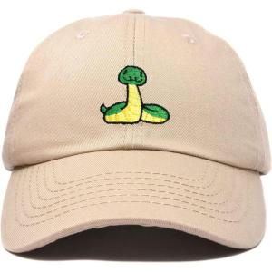 imageDALIX Cute Snake Kids Hat Embroidered Baseball Cap Boys GirlsKhaki
