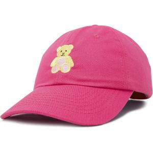 imageDALIX Cute Teddy Bear Hat Infant Baseball Cap for Kids and Toddler Girls BoysM  L  Xl  Hot Pink
