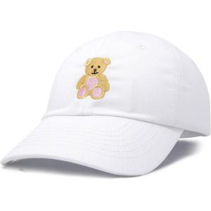 imageDALIX Cute Teddy Bear Hat Infant Baseball Cap for Kids and Toddler Girls BoysM  L  Xl  White