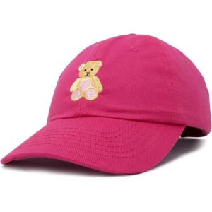 imageDALIX Cute Teddy Bear Hat Infant Baseball Cap for Kids and Toddler Girls BoysXxs  Xs  S  Hot Pink