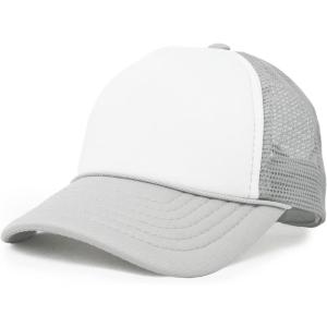 imageDALIX Infant Trucker Hat Baby Girl Boys Cap Extra Small Kids Children AdjustableLightgraywhite