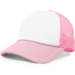 imageDALIX Infant Trucker Hat Baby Girl Boys Cap Extra Small Kids Children AdjustableLightpinkwhite