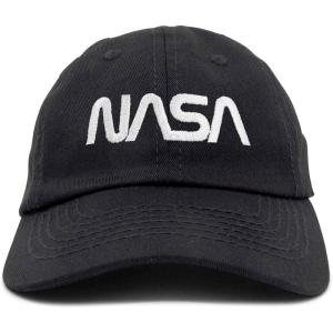 imageDALIX NASA Meatball Insignia Worm Logo Infant Hat Baseball Cap Girls BoysWhite Worm  Black