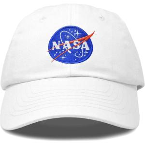 imageDALIX NASA Meatball Insignia Worm Logo Kids Hat Baseball Cap Girls BoysMeatball  White