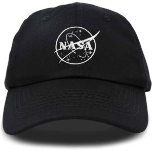 imageDALIX NASA Meatball Insignia Worm Logo Kids Hat Baseball Cap Girls BoysWhite Meatball  Black