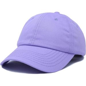 imageDALIX Youth Childrens Cotton Cap Plain Hat Black Khaki Navy Pink Red WhiteLavender