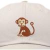 imageDALIX Cute Monkey Kids Hat Embroidered Baseball Cap Girls BoysBeige