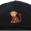 imageDALIX Cute Monkey Kids Hat Embroidered Baseball Cap Girls BoysBlack