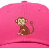 imageDALIX Cute Monkey Kids Hat Embroidered Baseball Cap Girls BoysHot Pink
