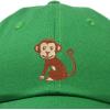 imageDALIX Cute Monkey Kids Hat Embroidered Baseball Cap Girls BoysKelly Green