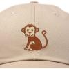 imageDALIX Cute Monkey Kids Hat Embroidered Baseball Cap Girls BoysKhaki
