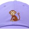 imageDALIX Cute Monkey Kids Hat Embroidered Baseball Cap Girls BoysLavender