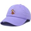 imageDALIX Cute Monkey Kids Hat Embroidered Baseball Cap Girls BoysLavender