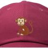 imageDALIX Cute Monkey Kids Hat Embroidered Baseball Cap Girls BoysMaroon