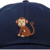 imageDALIX Cute Monkey Kids Hat Embroidered Baseball Cap Girls BoysNavy Blue