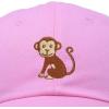 imageDALIX Cute Monkey Kids Hat Embroidered Baseball Cap Girls BoysPink