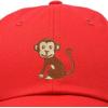 imageDALIX Cute Monkey Kids Hat Embroidered Baseball Cap Girls BoysRed