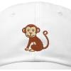 imageDALIX Cute Monkey Kids Hat Embroidered Baseball Cap Girls BoysWhite