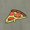 imageDALIX Pizza Embroidered Zip Hoodie Fleece Long Sleeve Pocket Warm Soft MensHeather Stone