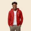 imageDALIX Pizza Embroidered Zip Hoodie Fleece Long Sleeve Pocket Warm Soft MensRed