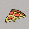 imageDALIX Pizza Embroidered Zip Hoodie Fleece Long Sleeve Pocket Warm Soft MensSilver