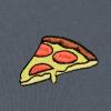 imageDALIX Pizza Embroidered Zip Hoodie Fleece Long Sleeve Pocket Warm Soft MensSteel Blue