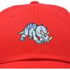 imageDALIX Sara The Triceratops Dinosaur Childrens Hat Baseball Cap Girls BoysRed