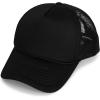 imageDALIX Youth Trucker Hat Mesh Cap 12 Pack Dozen BulkBlack