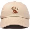 imageDALIX Cute Monkey Kids Hat Embroidered Baseball Cap Girls BoysKhaki