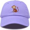 imageDALIX Cute Monkey Kids Hat Embroidered Baseball Cap Girls BoysLavender