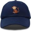 imageDALIX Cute Monkey Kids Hat Embroidered Baseball Cap Girls BoysNavy Blue