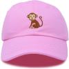 imageDALIX Cute Monkey Kids Hat Embroidered Baseball Cap Girls BoysPink